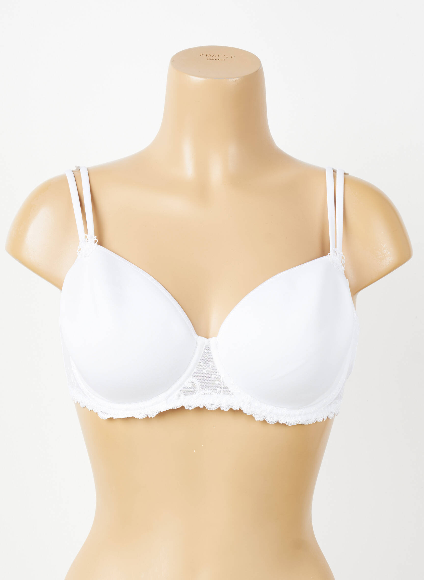Soutien-gorge effet matière satinée haut soutien-gorge moulé blanc SIMONE PERELE femme