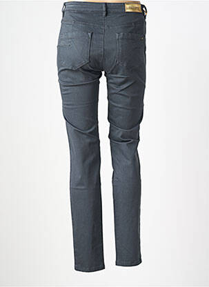 Pantalon slim tissage popeline taille normale gris COUTURIST femme