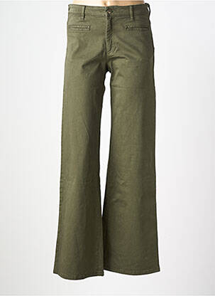 Pantalon flare stretch taille normale vert COUTURIST femme