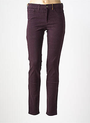 Jeans coupe slim stretch taille normale violet COUTURIST femme