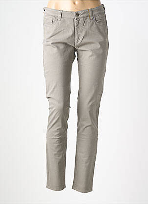 Jeans coupe slim stretch taille normale gris COUTURIST femme