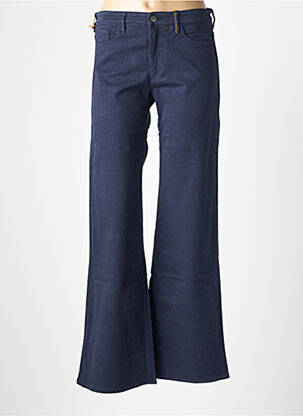 Pantalon flare stretch taille normale bleu COUTURIST femme