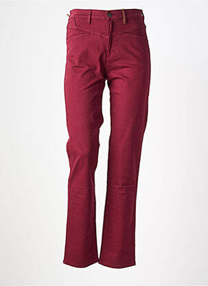 Pantalon slim taille haute taille haute rouge COUTURIST femme