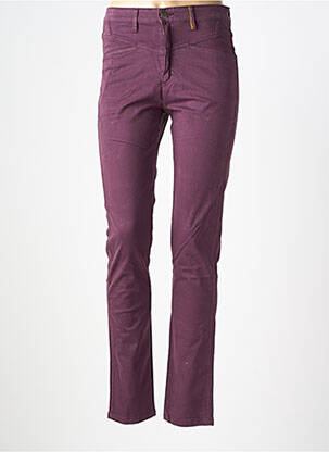 Pantalon slim taille haute taille haute violet COUTURIST femme