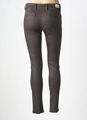 Pantalon chino taille basse taille basse marron COUTURIST femme