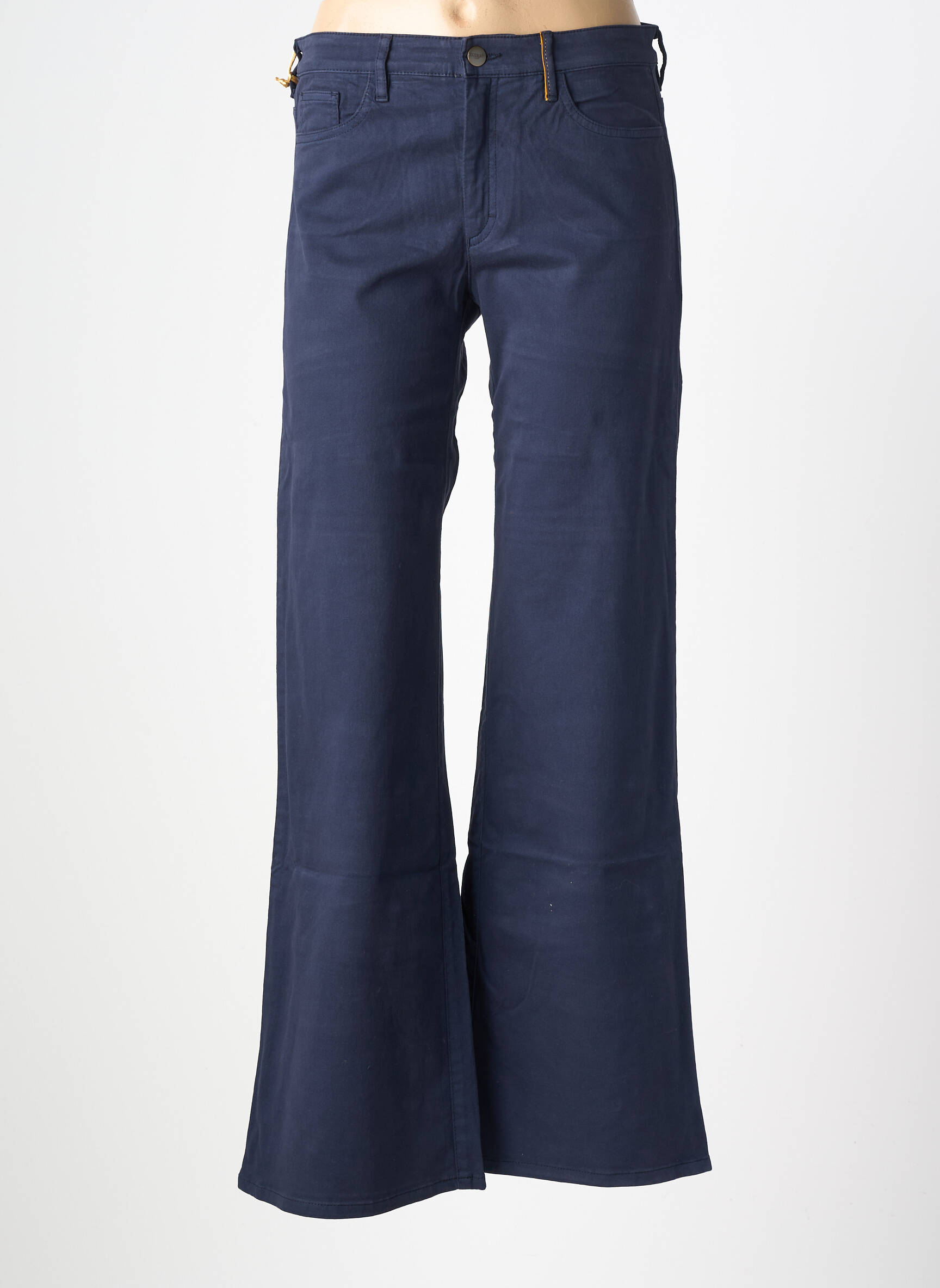 Pantalon flare stretch taille normale bleu COUTURIST femme