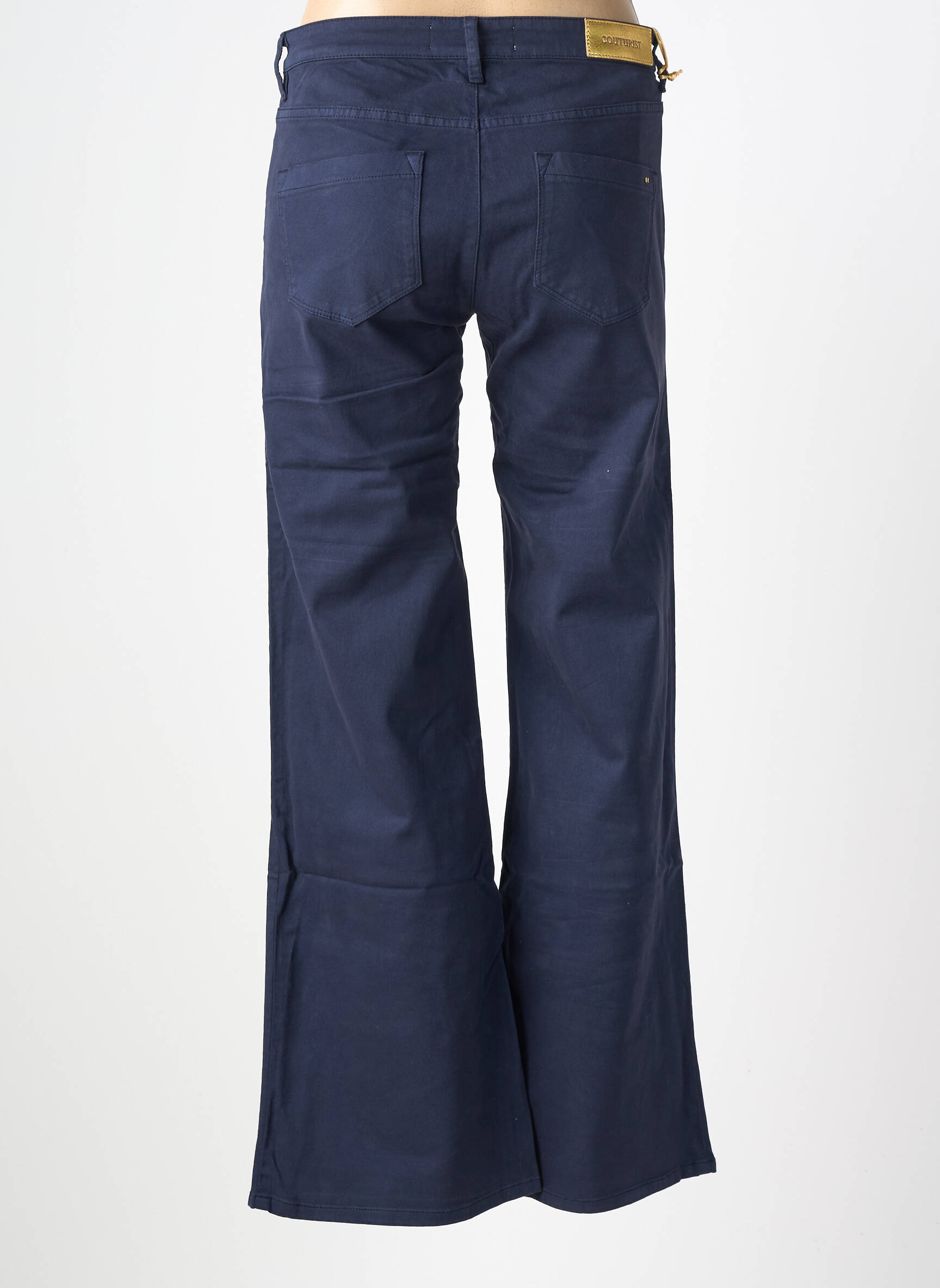 Pantalon flare stretch taille normale bleu COUTURIST femme