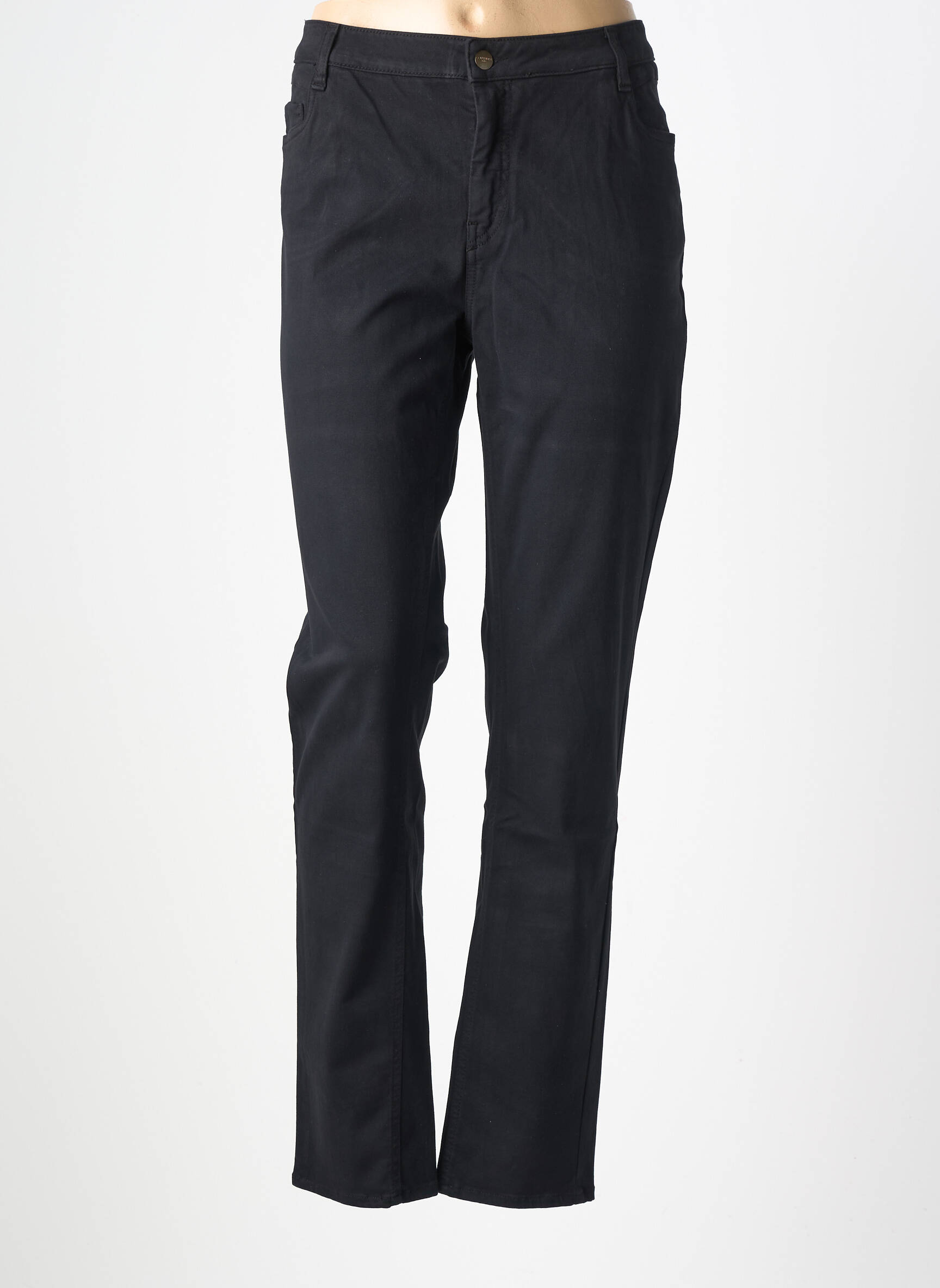 Jeans coupe slim stretch taille normale noir COUTURIST femme