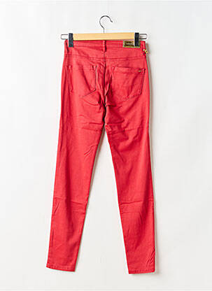 Jeans coupe slim stretch taille normale rouge COUTURIST femme
