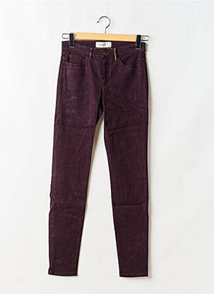 Jeans coupe slim taille haute taille haute violet COUTURIST femme
