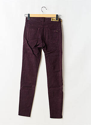 Jeans coupe slim taille haute taille haute violet COUTURIST femme
