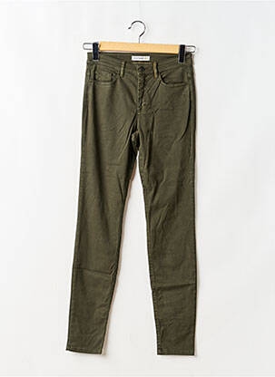 Jeans coupe slim taille haute taille haute vert COUTURIST femme