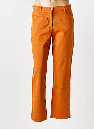 Jeans coupe slim stretch taille normale orange COUTURIST femme