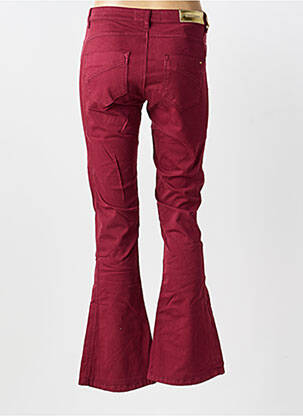 Jean coupe flare stretch taille normale rouge COUTURIST femme