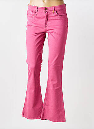 Jean coupe flare stretch taille normale rose COUTURIST femme