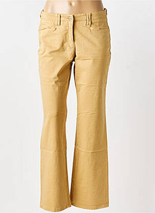 Pantalon droit stretch taille normale beige COUTURIST femme