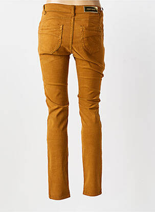 Jeans coupe slim stretch taille normale jaune COUTURE-CLUB femme