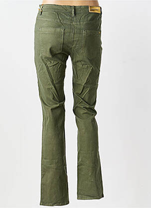 Jeans coupe slim stretch taille normale vert COUTURIST femme