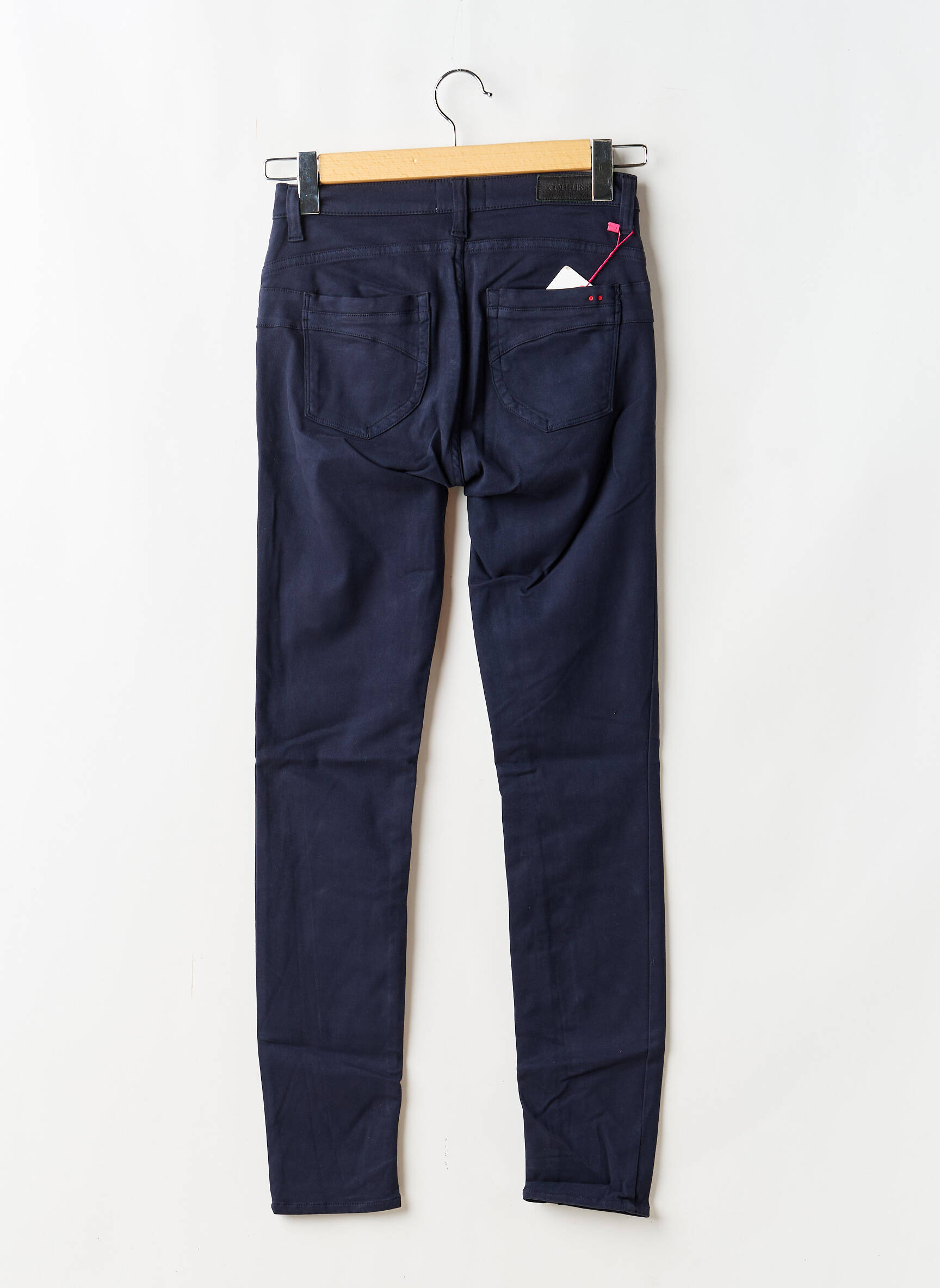 Jeans coupe slim stretch taille normale bleu COUTURIST femme