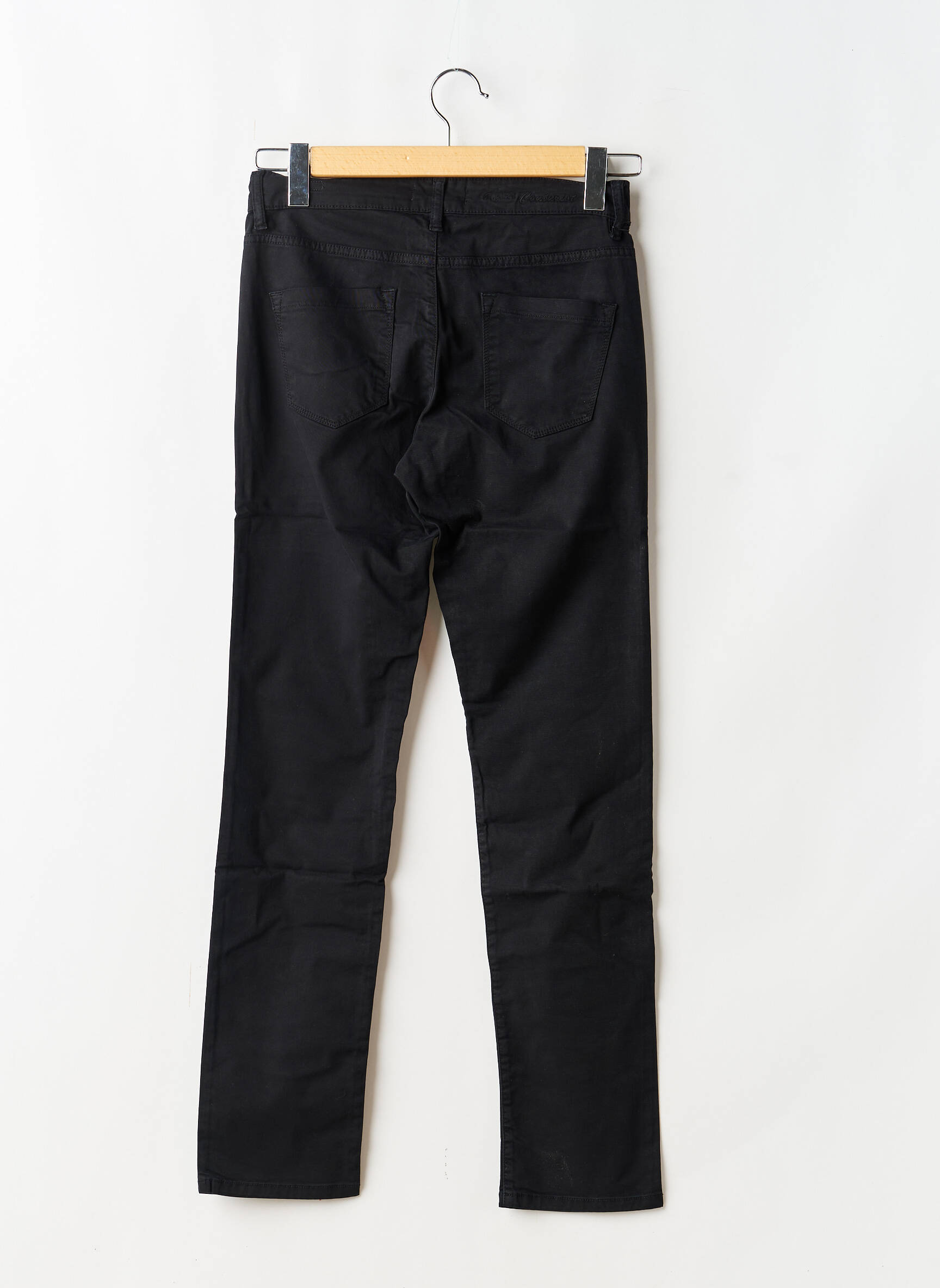 Jeans coupe slim stretch taille normale noir COUTURIST femme