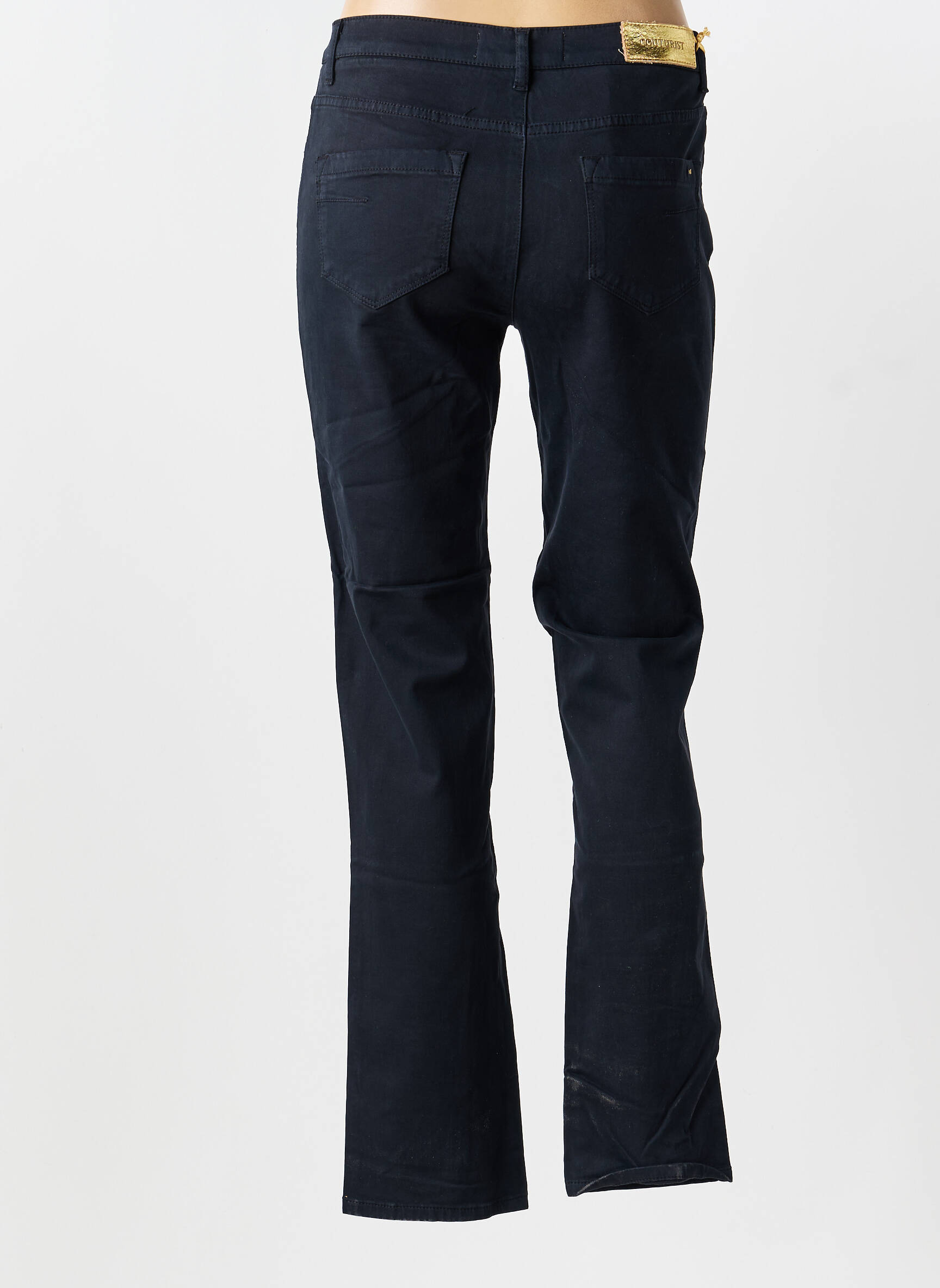 Jeans coupe slim stretch taille normale noir COUTURIST femme