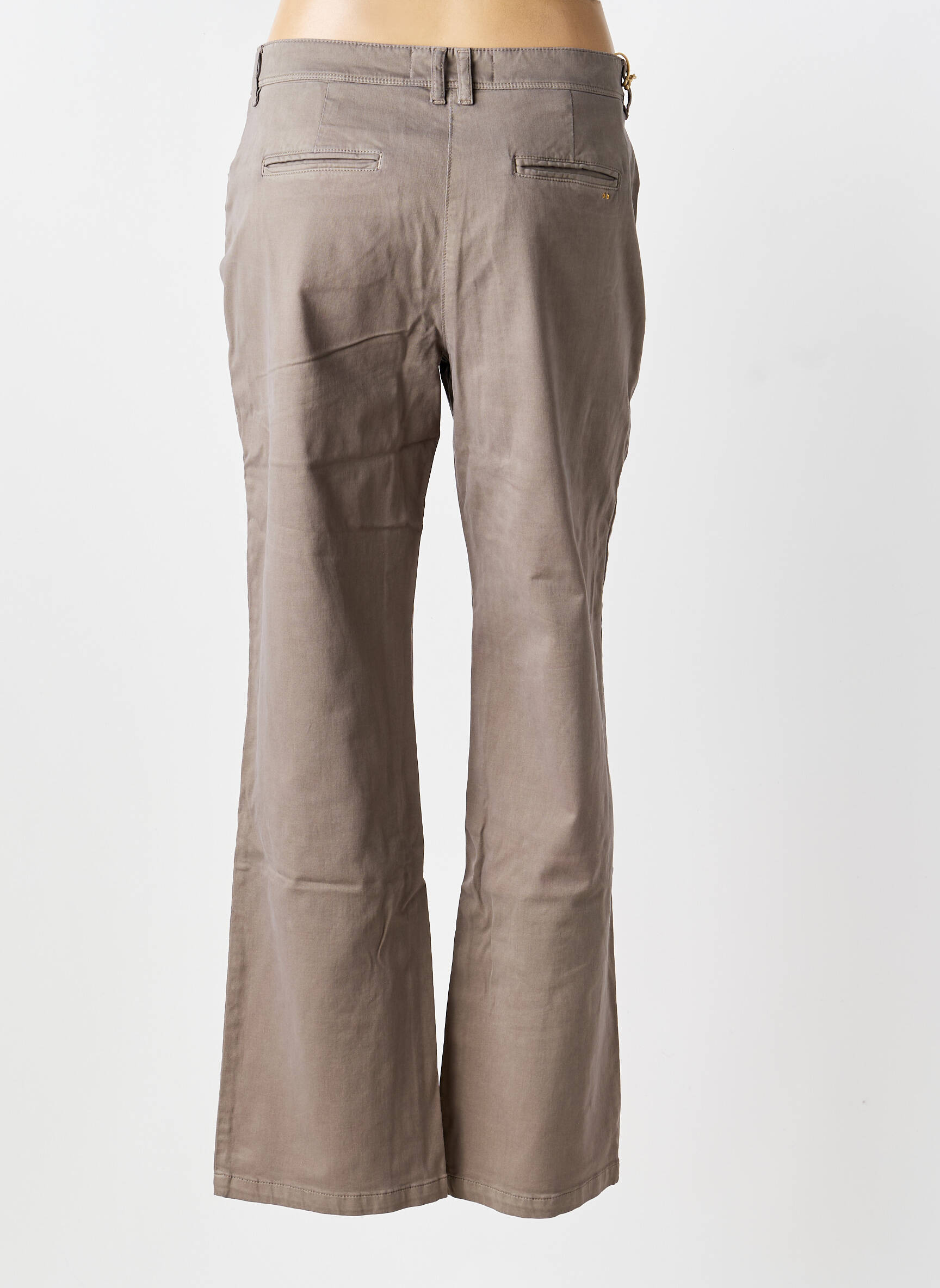 Pantalon droit stretch taille normale gris COUTURIST femme