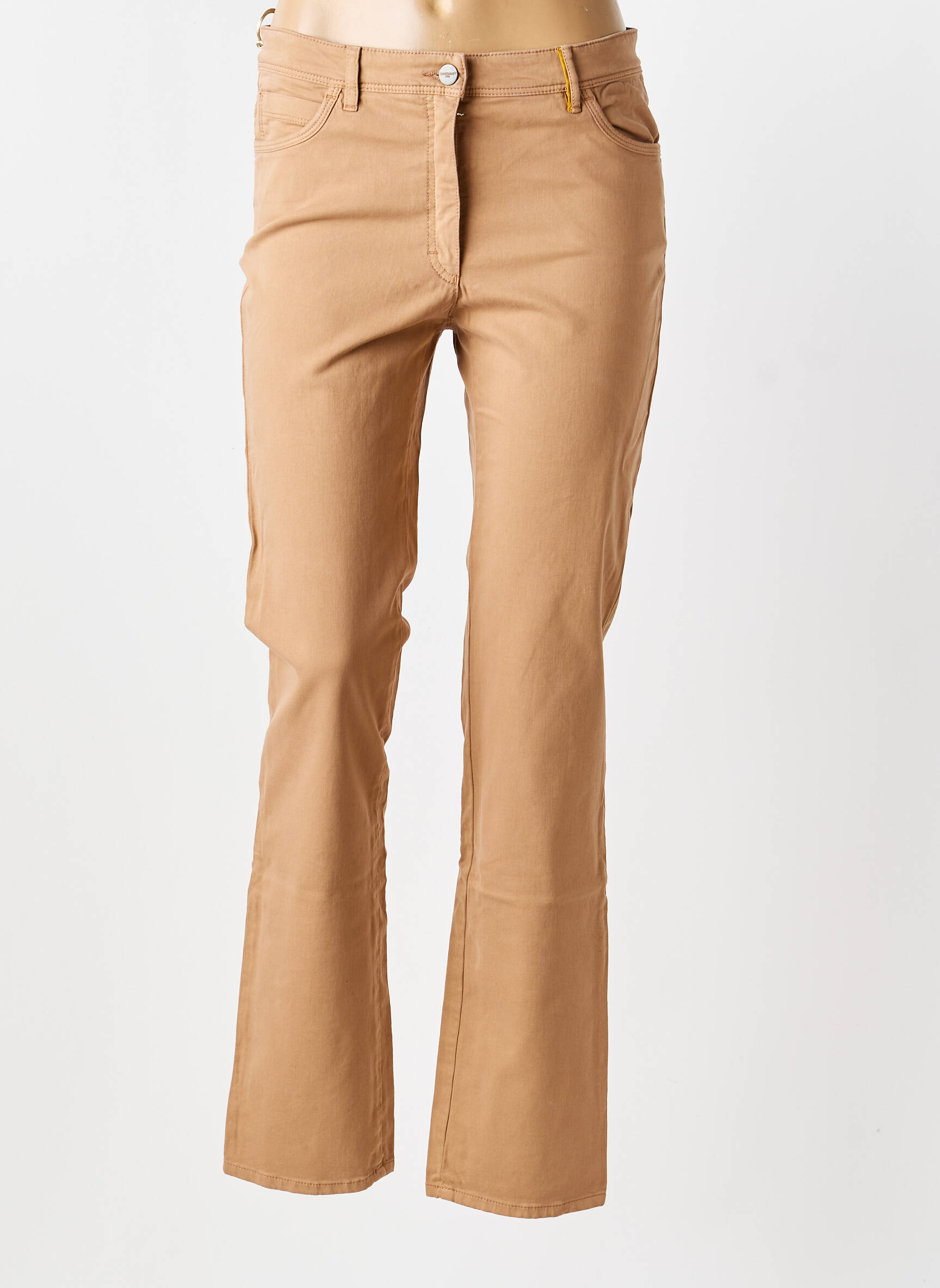 Jeans coupe slim taille normale taille normale beige COUTUREVE femme