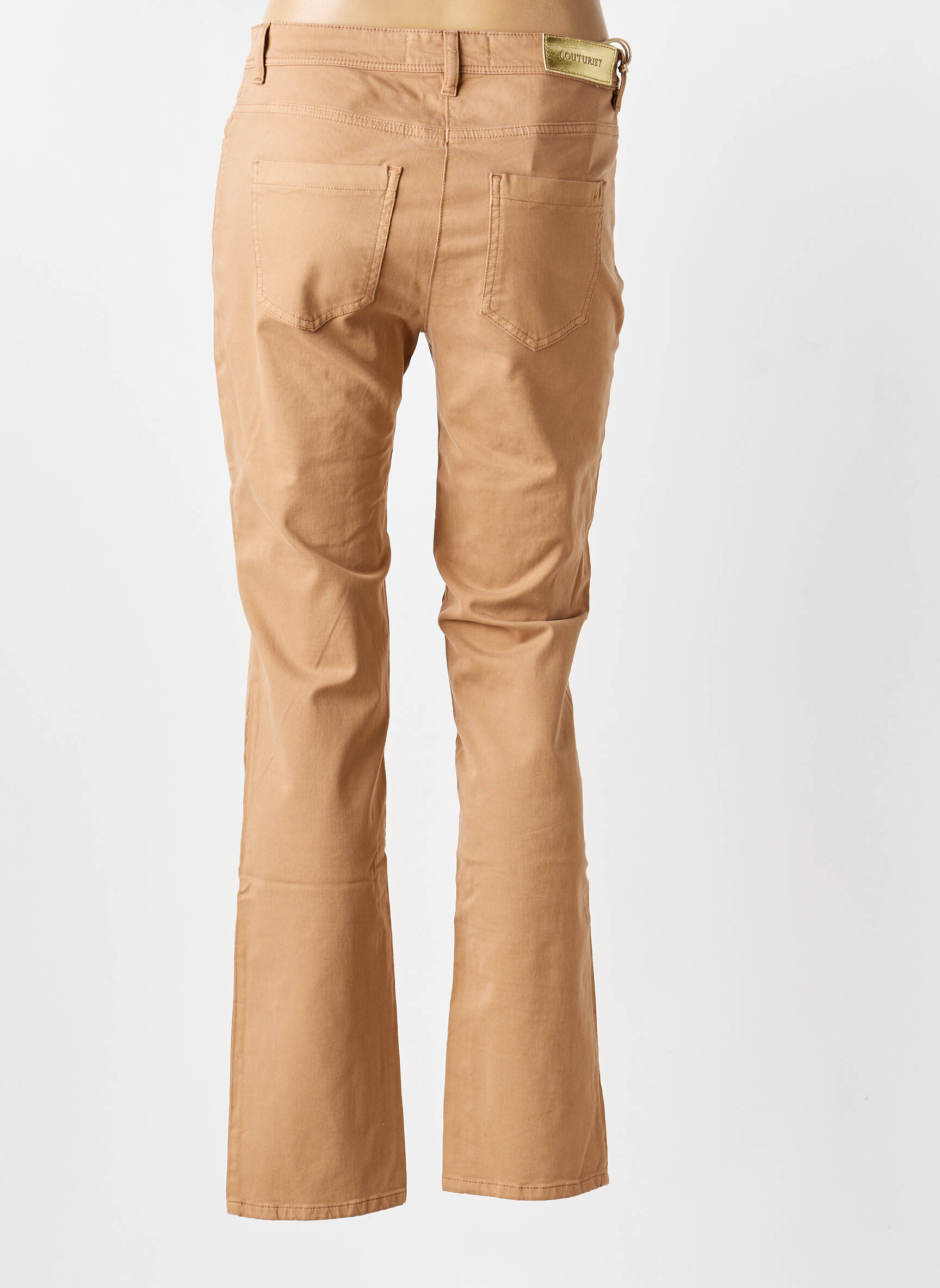 Jeans coupe slim taille normale taille normale beige COUTUREVE femme