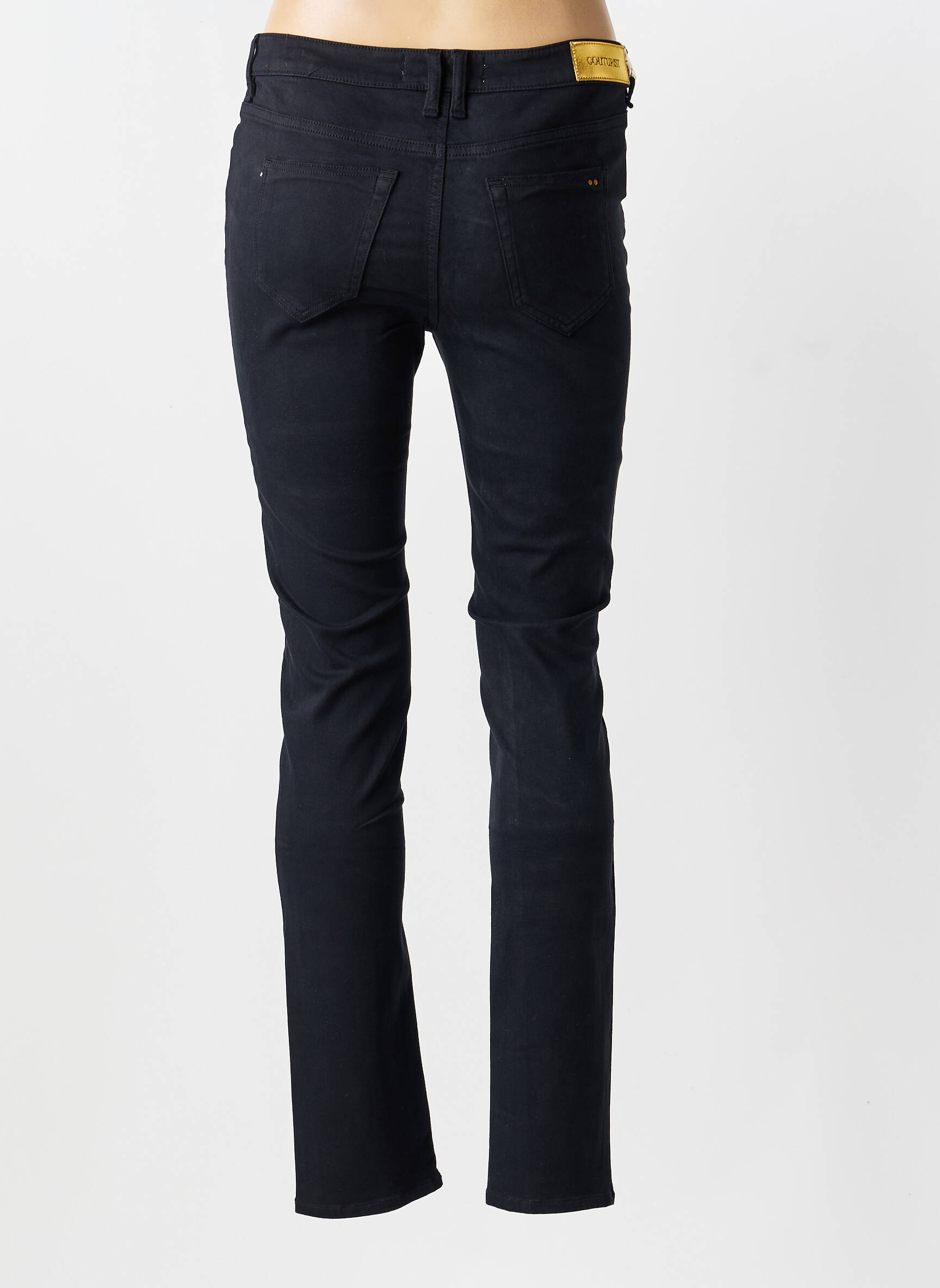Pantalon slim taille normale taille normale noir COUTURIST femme