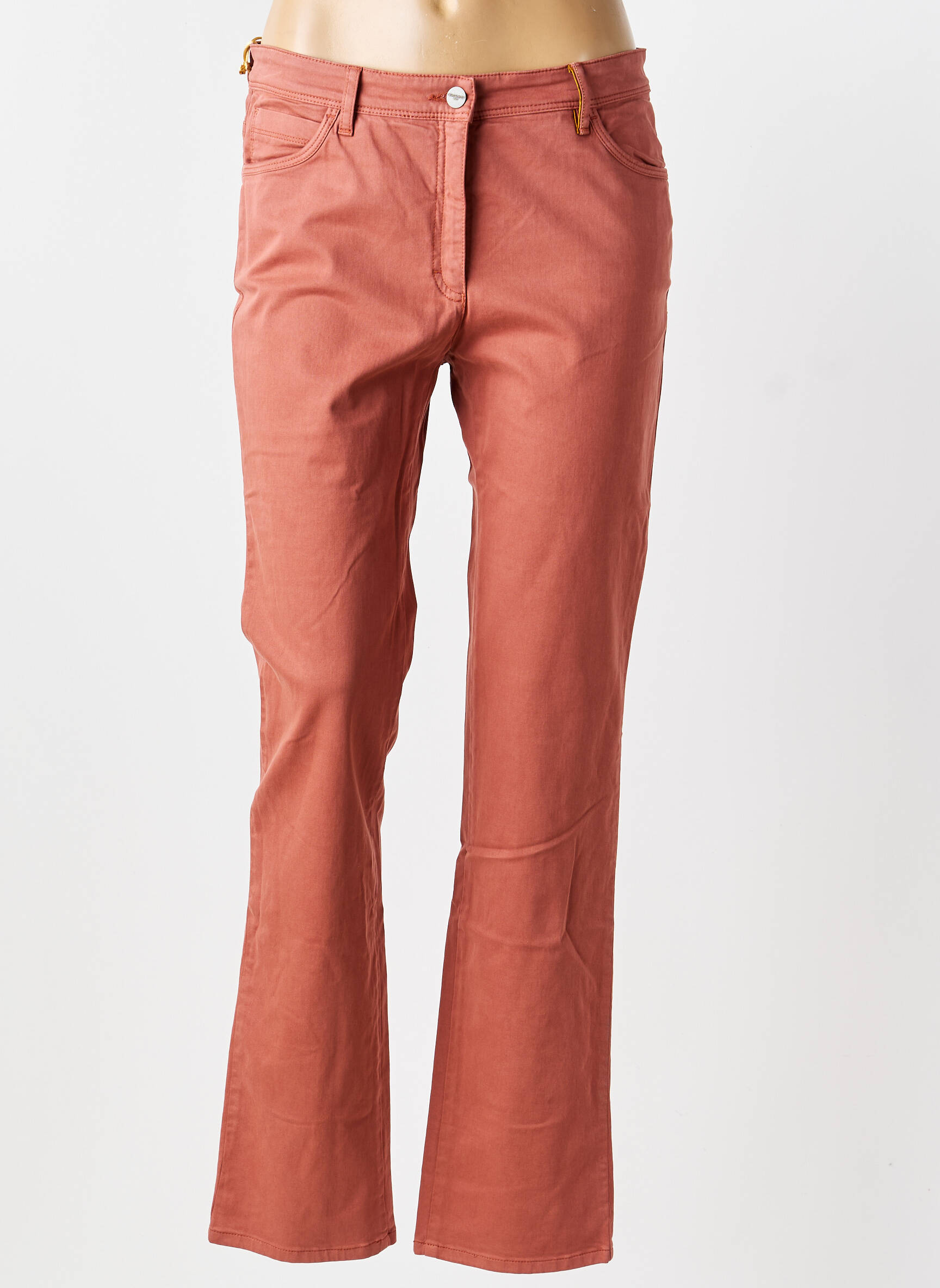 Jeans coupe slim stretch taille normale rose COUTURIST femme