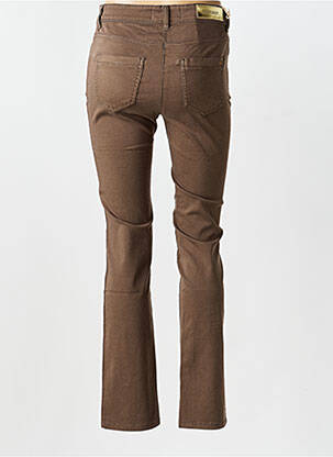 Pantalon slim poches marron COUTURIST femme