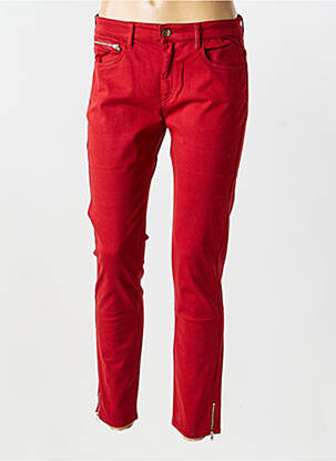 Pantalon slim poches rouge COUTURIST femme