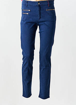 Pantalon slim stretch taille normale bleu COUTURIST femme