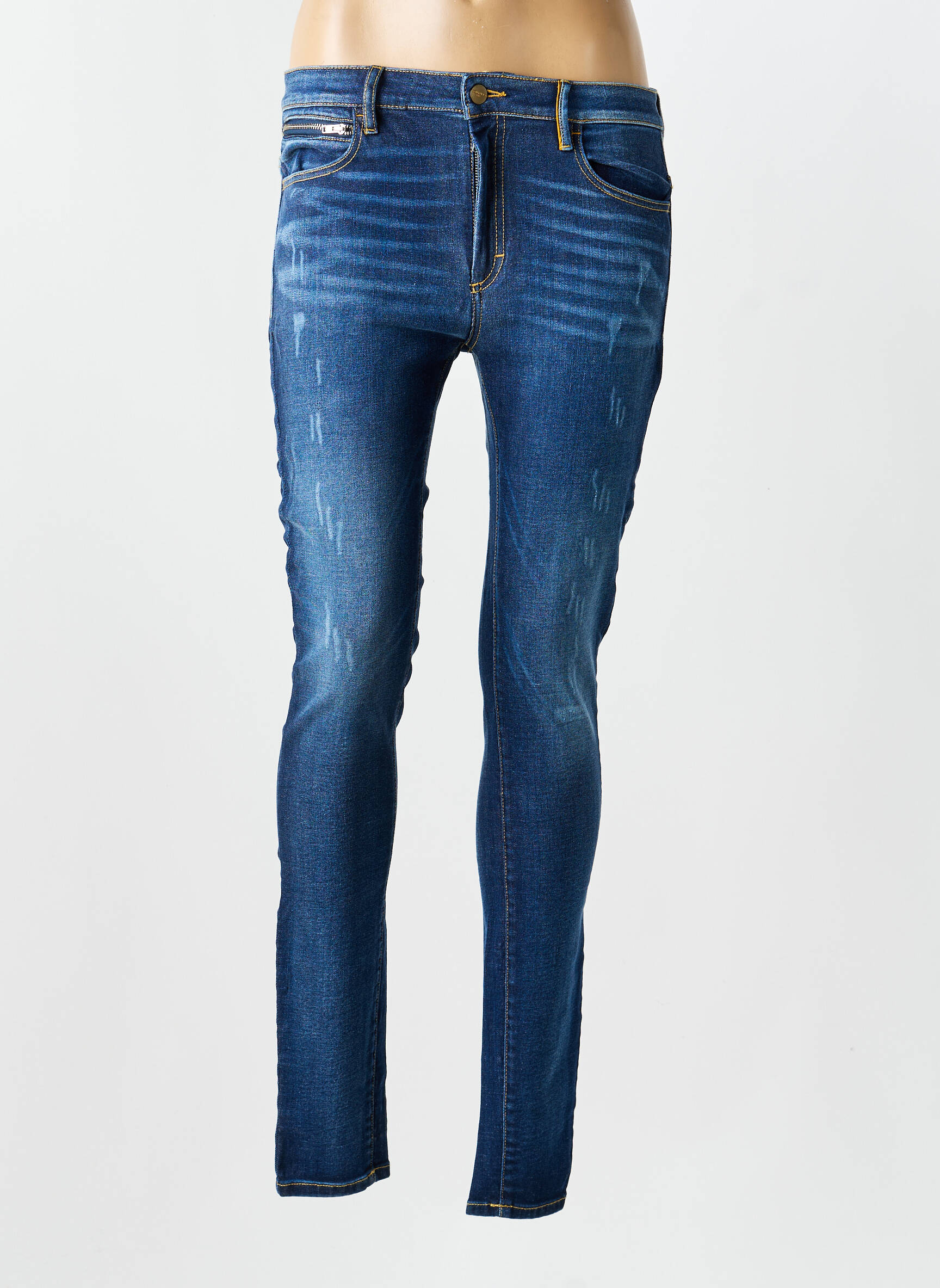 Jeans coupe slim poches bleu COUTURIST femme