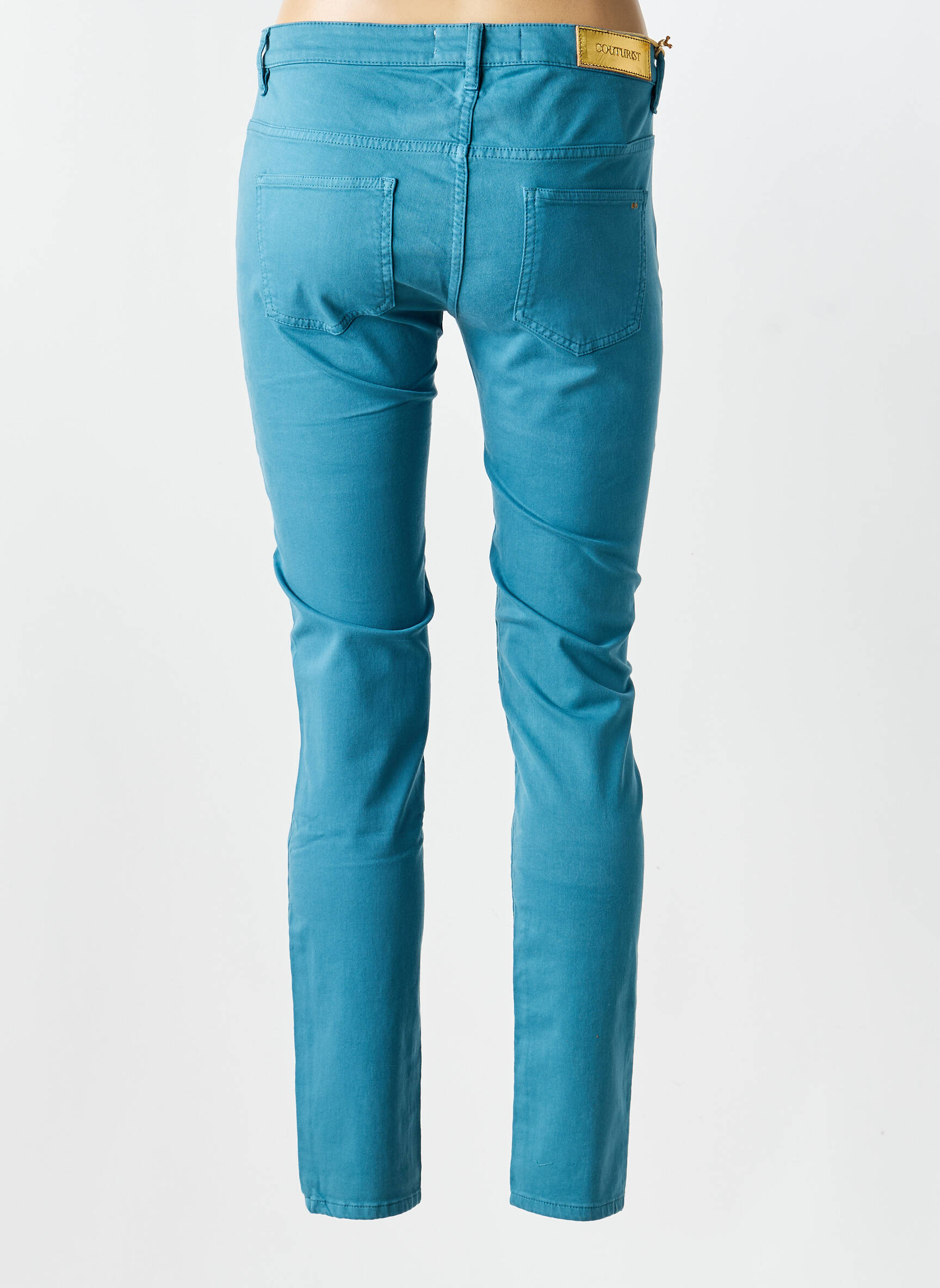 Pantalon slim poches bleu COUTURIST femme