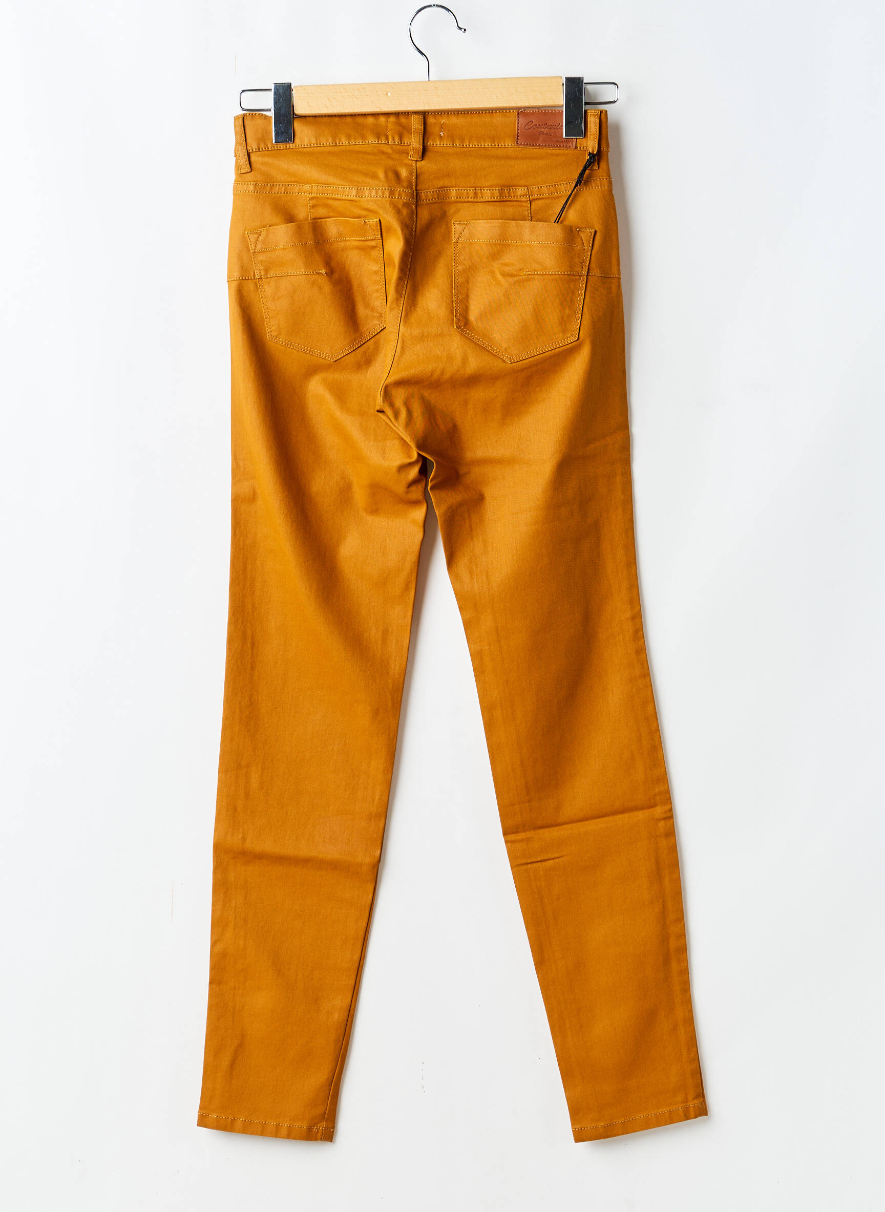 Pantalon slim poches jaune COUTURIST femme