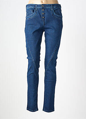 Jeans coupe slim stretch taille normale bleu COUTURIST femme