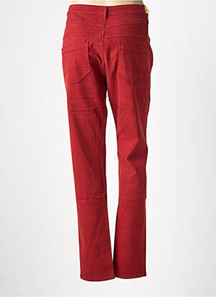 Jeans coupe slim stretch taille normale rouge COUTURIST femme