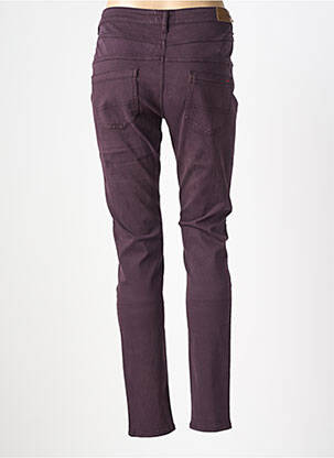 Jeans coupe slim stretch taille normale violet COUTURIST femme