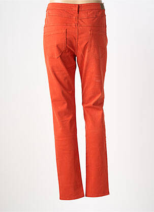 Jeans coupe slim stretch taille normale orange COUTURIST femme