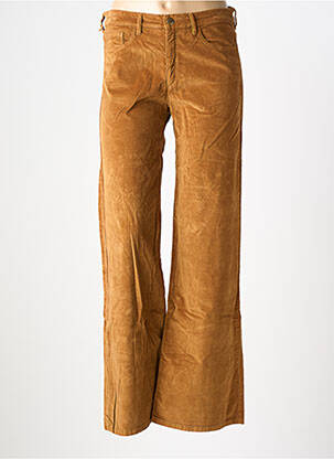 Pantalon flare stretch taille normale jaune COUTURIST femme