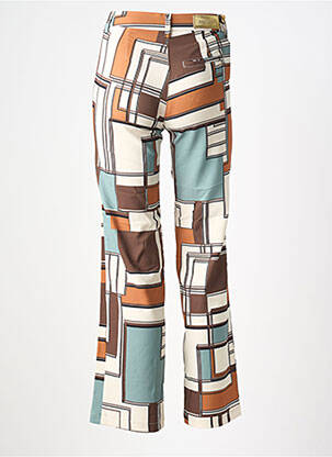Pantalon chino tissage popeline taille normale beige COUTURIST femme