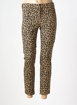 Pantalon 7/8 stretch taille normale beige COUTURIST femme