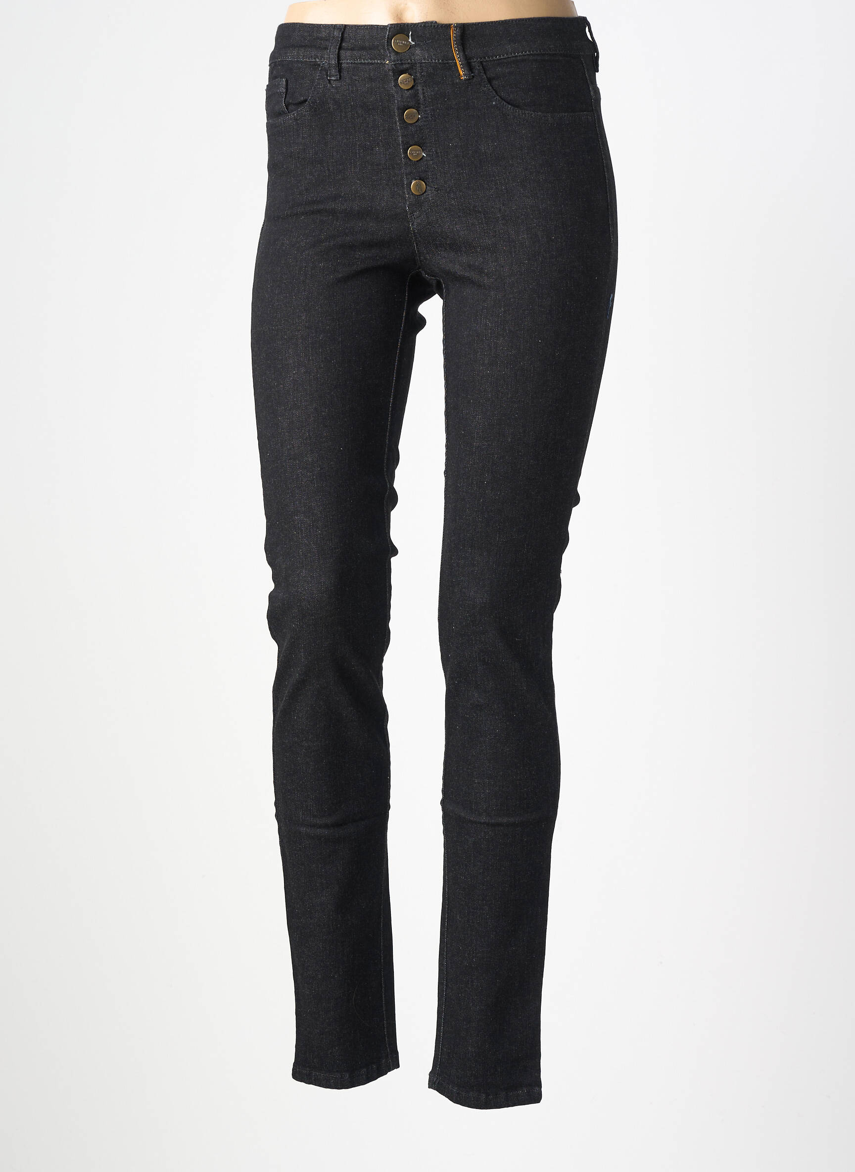 Jeans skinny taille haute taille haute noir COUTURIST femme