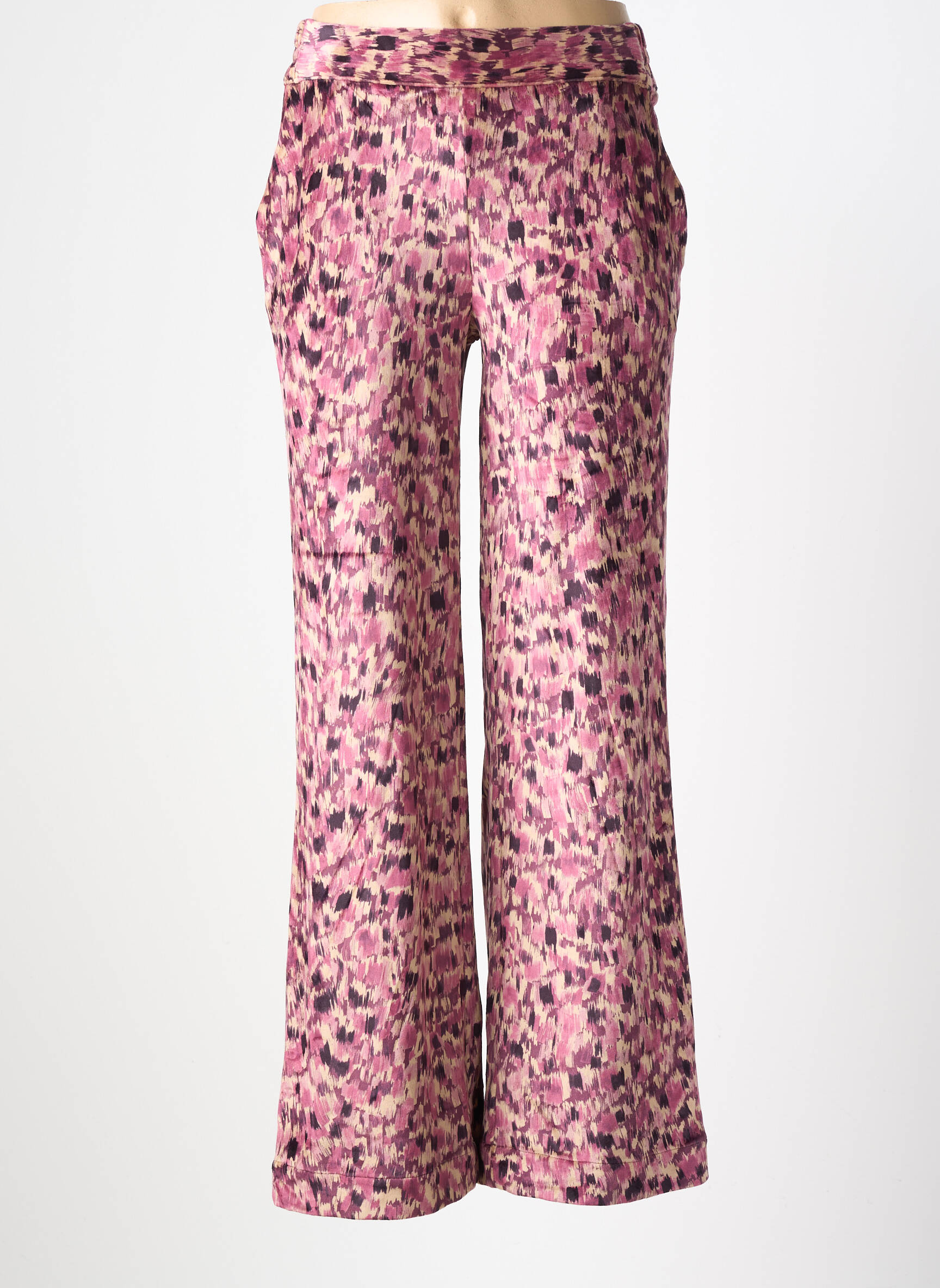 Pantalon large poches taille normale violet COUTURIST femme