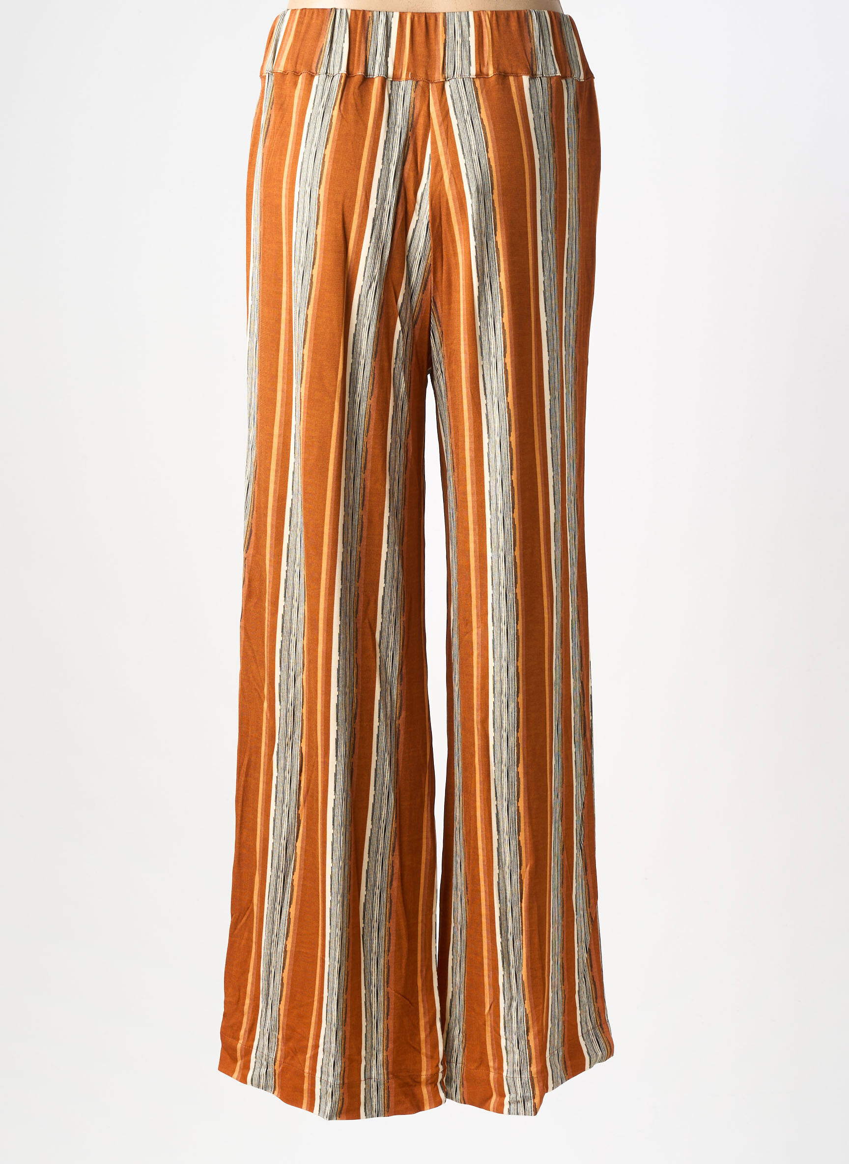 Pantalon flare stretch taille normale jaune COUTURIST femme