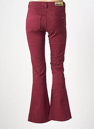 Pantalon flare stretch taille normale rouge COUTURIST femme