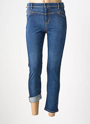 Jeans coupe slim taille haute taille haute bleu COUTURIST femme