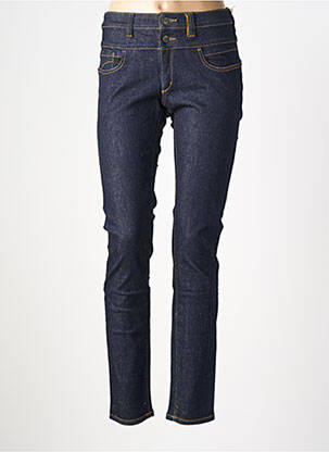 Jeans coupe slim tissage brut taille normale bleu COUTURIST femme