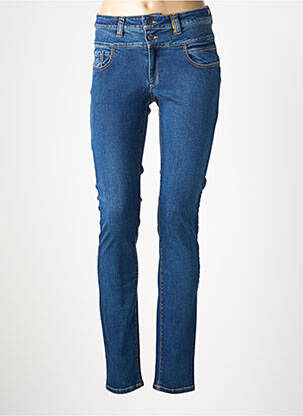 Jeans coupe slim stretch taille normale bleu COUTURIST femme